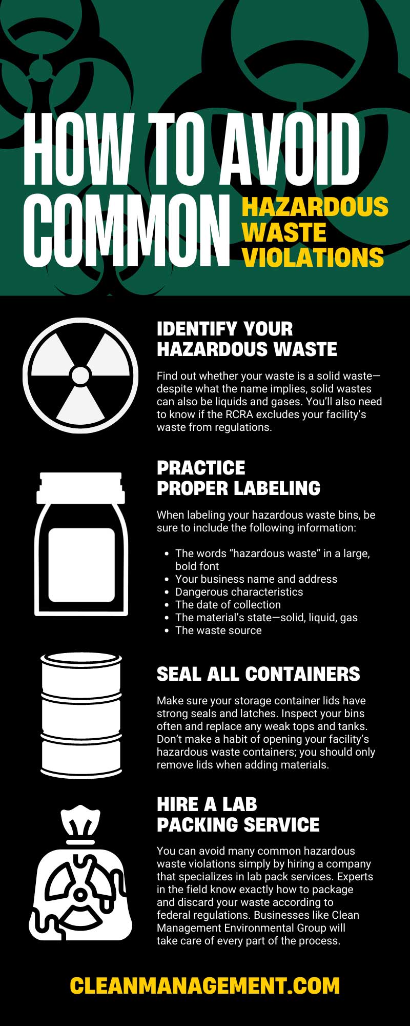How To Avoid Common Hazardous Waste Violations
