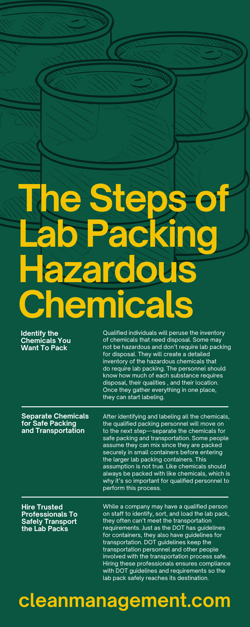 The 5 Steps of Lab Packing Hazardous Chemicals