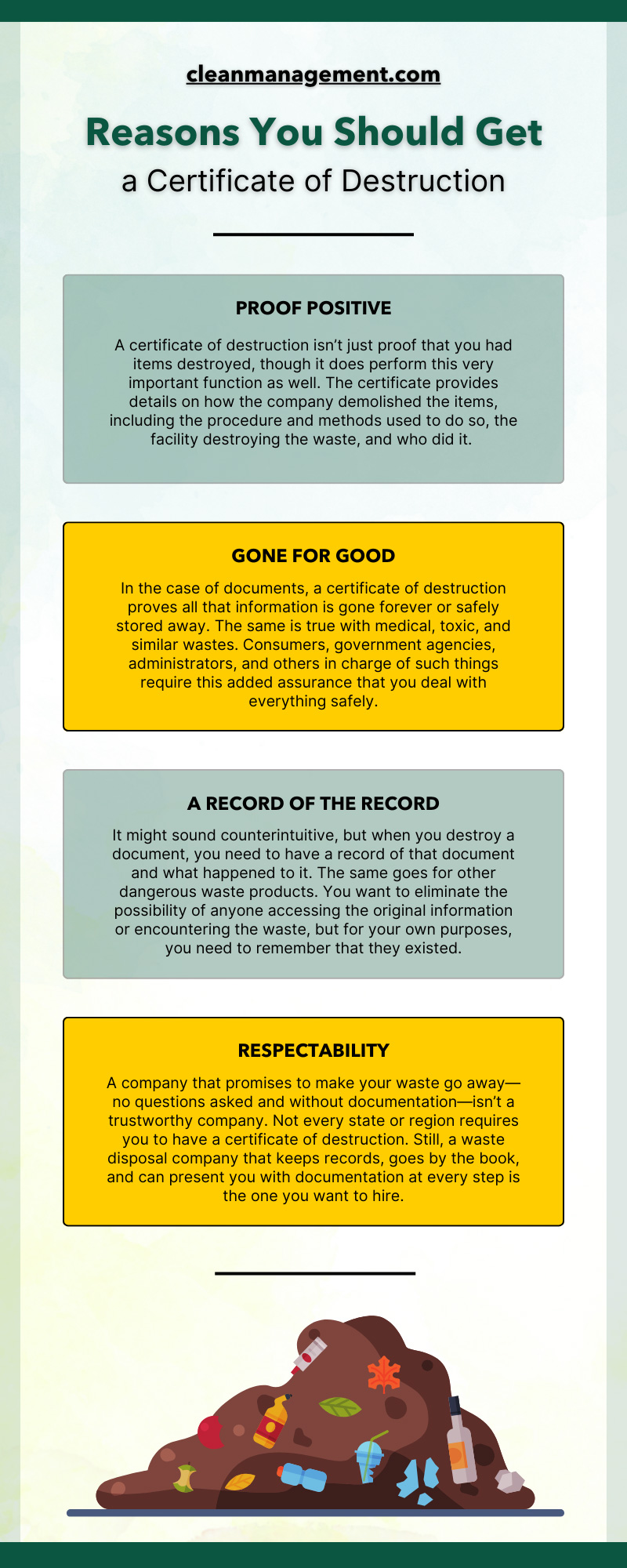7 Reasons You Should Get a Certificate of Destruction 