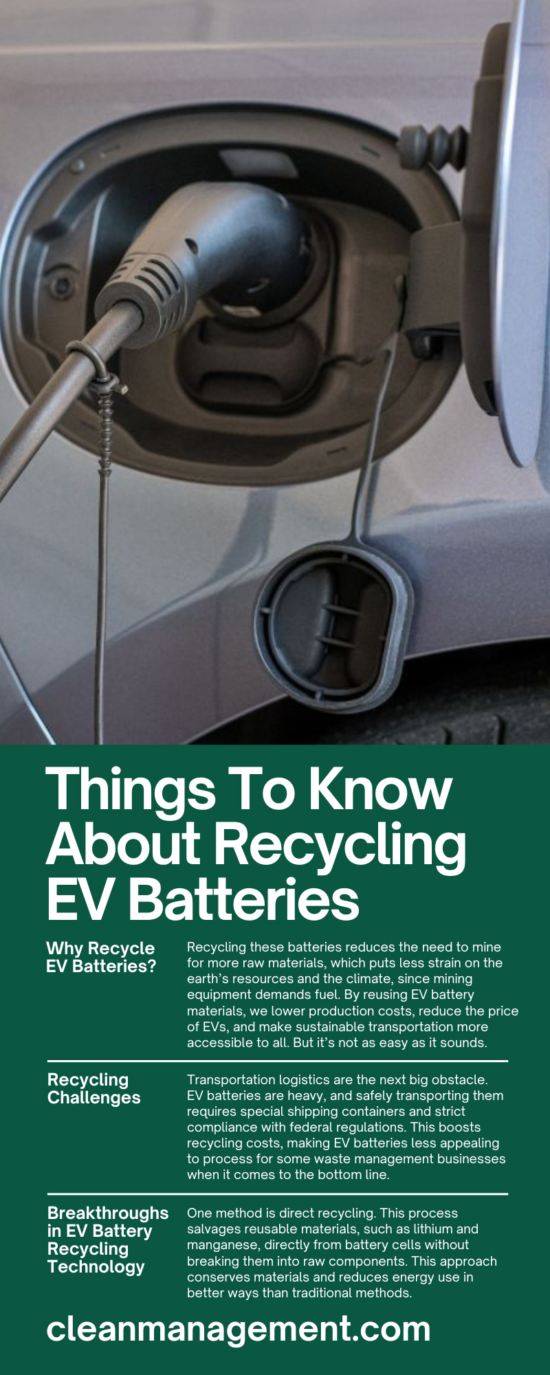 7 Things To Know About Recycling EV Batteries