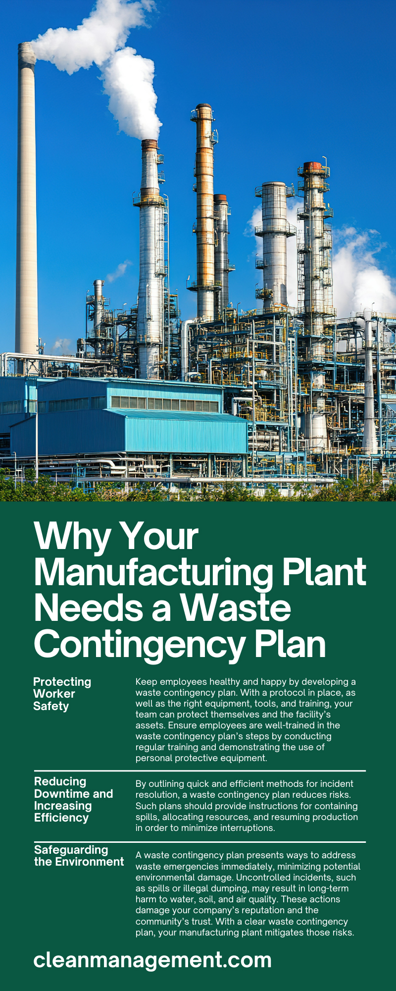 Why Your Manufacturing Plant Needs a Waste Contingency Plan 